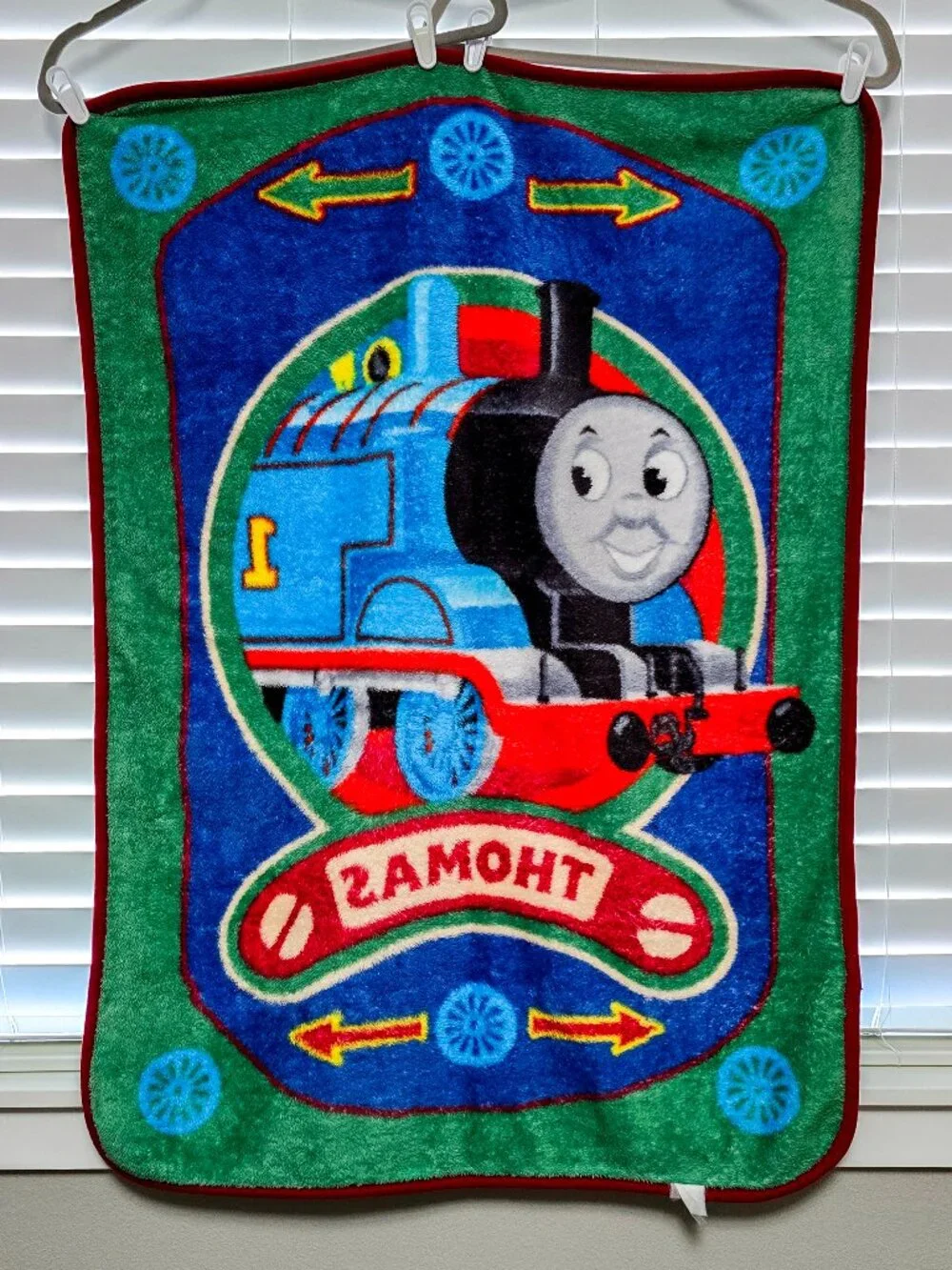 Vintage 2006 Thomas the Train & Friends Plush Fleece Blanket Toddler Throw